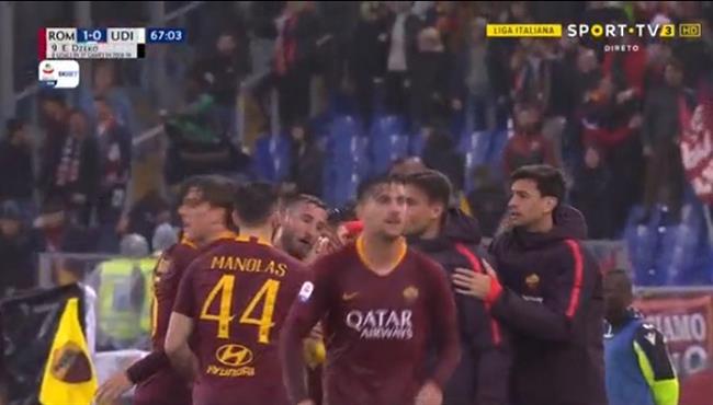 هدف فوز روما علي اودينيزي 1 0 الدوري الايطالي