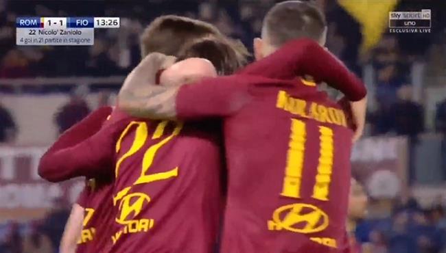 اهداف مباراة روما وفيورنتينا 2 2 الدوري الايطالي
