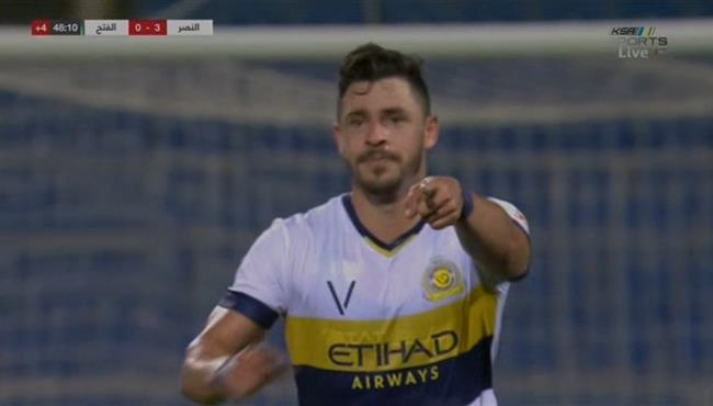 هدف النصر الثالث الرائع في مرمي الفتح بالدوري السعودي