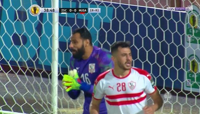 جنش ينقذ الزمالك من هدف محقق لحسنية اغادير في الكونفيدرالية