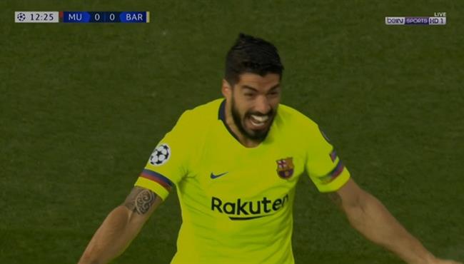هدف برشلونة الاول في مرمي مانشستر يونايتد تعليق رؤوف خليف