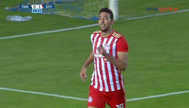 هدف احمد حسن كوكا في مرمي بانيتوليكوس بالدوري اليوناني