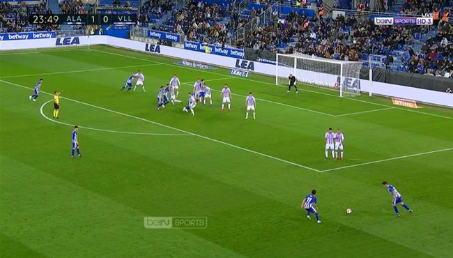 هدف رائع في مباراة ديبورتيفو ألافيس وبلد الوليد بالدوري الاسباني