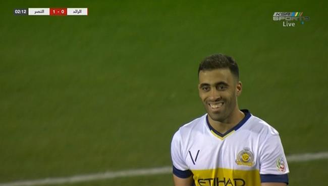 هدف النصر الاول في مرمي الرائد بالدوري السعودي