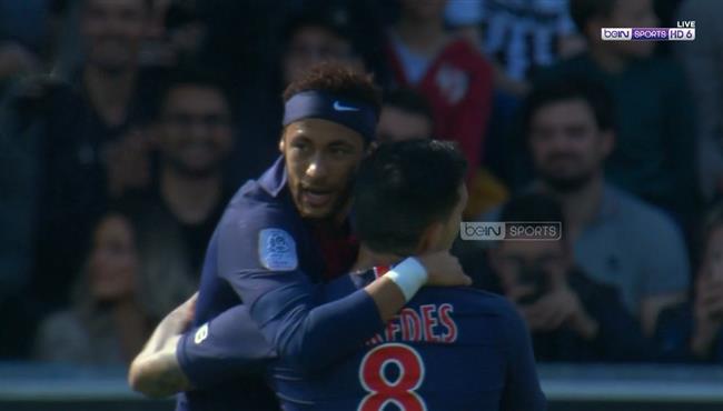هدف نيمار في مرمي انجيه بالدوري الفرنسي