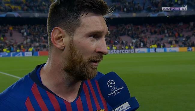 تصريحات ميسي بعد مباراة برشلونة وليفربول في دوري ابطال اوروبا