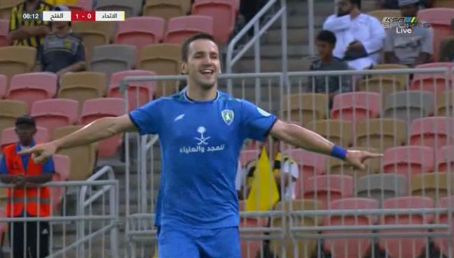 هدف الفتح الاول في مرمي الاتحاد بالدوري السعودي