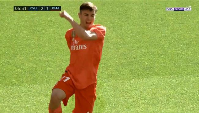 هدف ريال مدريد الاول في مرمي ريال سوسيداد ابراهيم دياز