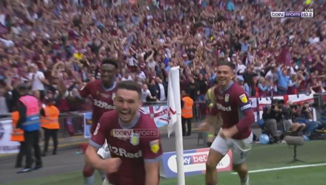 هدف استون فيلا الثاني في مرمي ديربي كاونتي بنهائي البلاي أوف