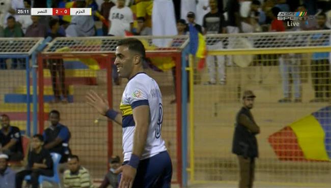 هاتريك عبدالرزاق حمدلله في مباراة النصر والحزم بالدوري السعودي
