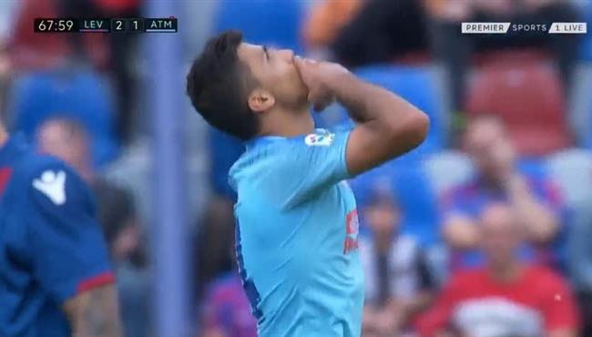 هدف صاروخي رائع في مباراة اتلتيكو مدريد وليفانتي