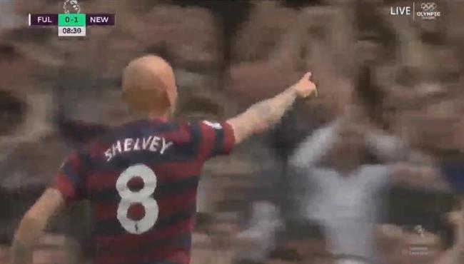 هدف شيلفي الرائع في مباراة نيوكاسل وفولهام بالدوري الانجليزي