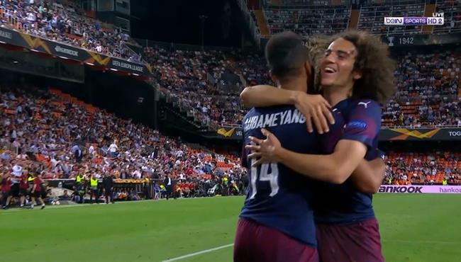 هدف ارسنال الرابع في مرمي فالنسيا اوباميانج