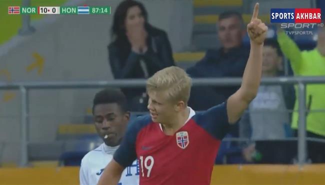 إيرلينج هالاند يسجل 9 اهداف للنرويج امام الهندوراس في كأس العالم تحت 20 سنة
