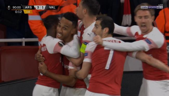 اهداف مباراة ارسنال وفالنسيا 3 1 الدوري الاوروبي