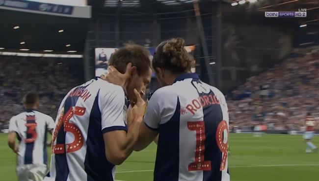 هدف وست بروميتش الاول في مرمي استون فيلا