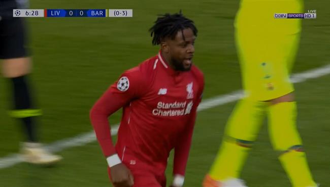 هدف ليفربول الاول في مرمي برشلونة تعليق عصام الشوالي
