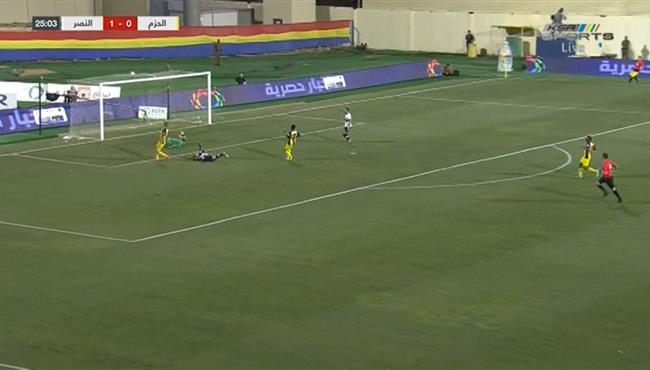 هدف النصر الثاني في مرمي الحزم 2 0 الدوري السعودي