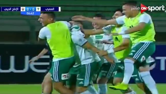 اهداف مباراة المصري والانتاج الحربي 2 2 الدوري المصري