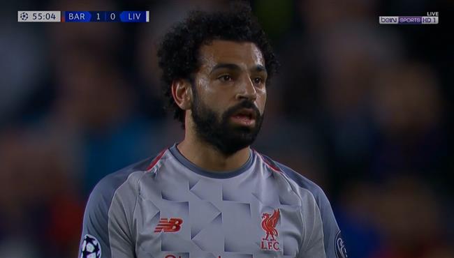 تير شتيجن يحرم محمد صلاح من تسجيل هدف رائع في مباراة ليفربول وبرشلونة