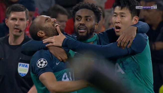 هدف فوز توتنهام القاتل على اياكس لوكاس مورا