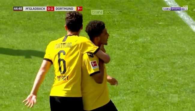 هدف بوروسيا دورتموند الاول في مرمي بوروسيا مونشنجلادباخ بالدوري الالماني