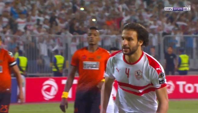 هدف الزمالك الاول في مرمي نهضة بركان محمود علاء
