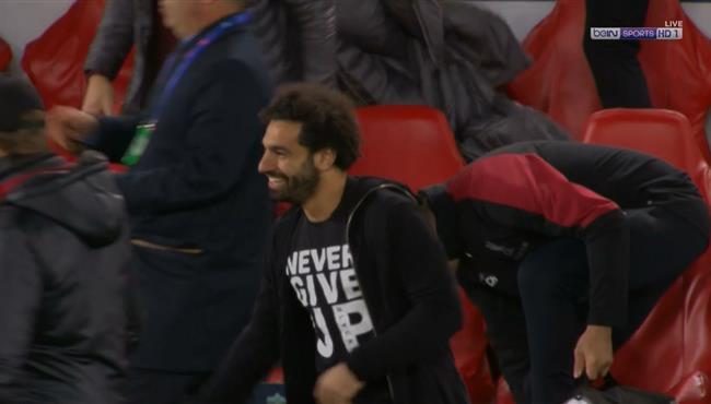 رد فعل محمد صلاح بعد فوز ليفربول علي برشلونة والصعود لنهائي دوري ابطال اوروبا