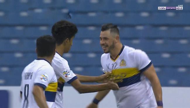 هدف النصر الاول الرائع في مرمي الوصل