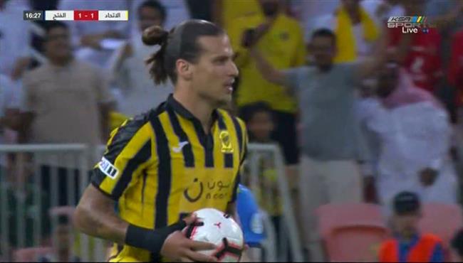 هدف تعادل الاتحاد مع الفتح 1 1 الدوري السعودي