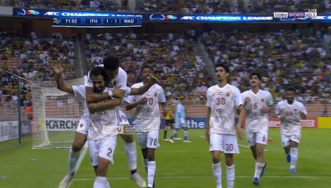 هدف تعادل الوحدة مع الاتحاد 1 1 دوري ابطال اسيا