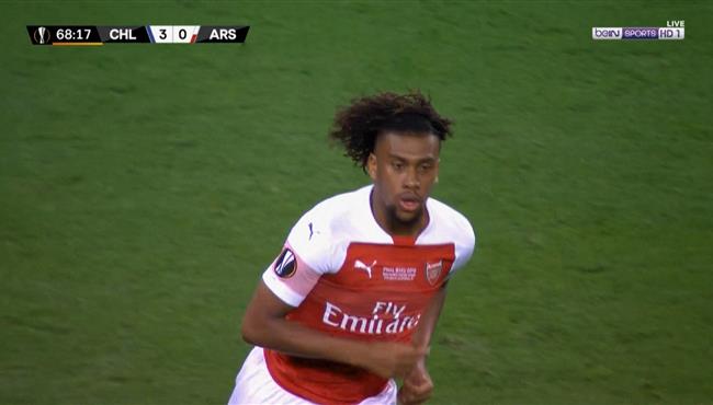 هدف ارسنال الاول الرائع في مرمي تشيلسي تعليق حفيظ دراجي