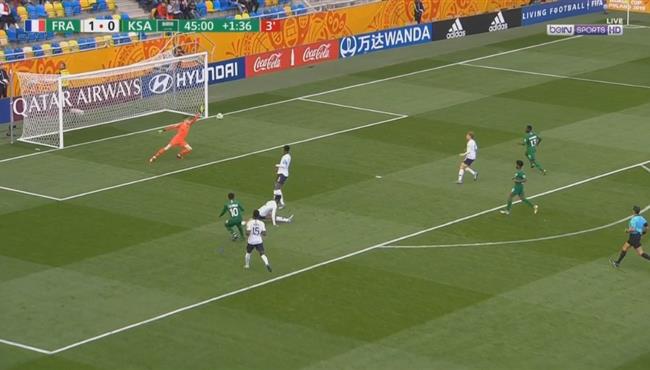 حارس فرنسا يحرم السعودية من تسجل هدف اول رائع في كأس العالم تحت 20 سة