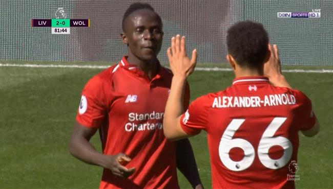 هدف ليفربول الثاني في مرمي ولفرهامبتون ماني
