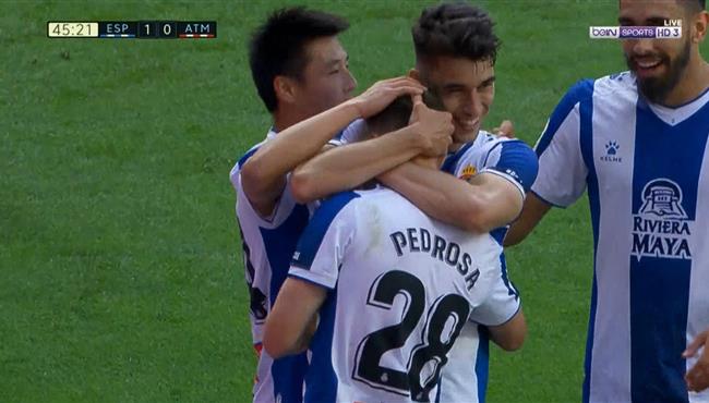 اهداف مباراة اسبانيول واتلتيكو مدريد 3 0 الدوري الاسباني