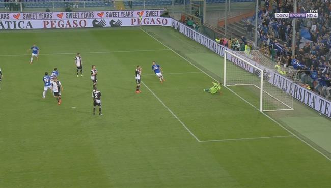 هدف سامبدوريا الاول في مرمي يوفنتوس بالدوري الايطالي