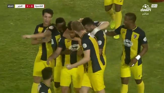 اهداف مباراة الحزم والقادسيه 2 2 الدوري السعودي