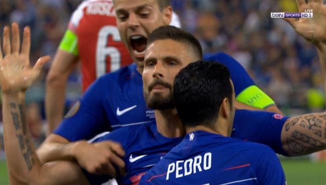 هدف تشيلسي الاول في مرمي ارسنال تعليق حفيظ دراجي