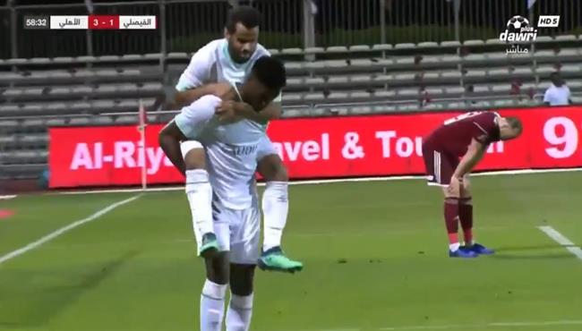 هدف الاهلي الثالث في مرمي الفيصلي بالدوري السعودي