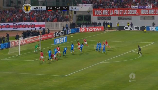 ايهاب المساكني يهدر هدف محقق للنجم الساحلي امام الزمالك