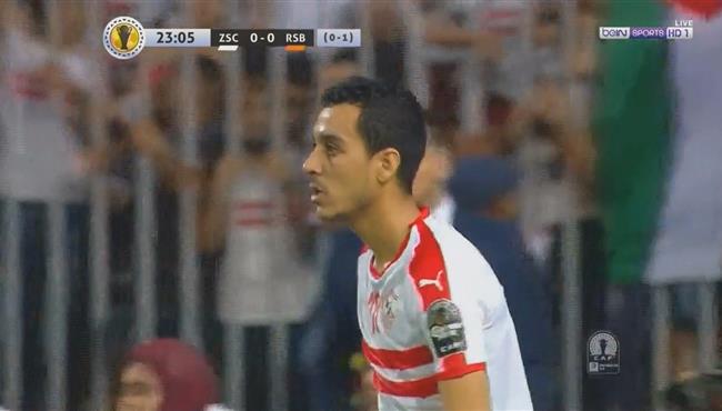 ابراهيم حسن كاد ان يسجل هدف رائع للزمالك امام نهضة بركان