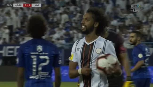 هدف تعادل الشباب مع الهلال 2 2 الدوري السعودي