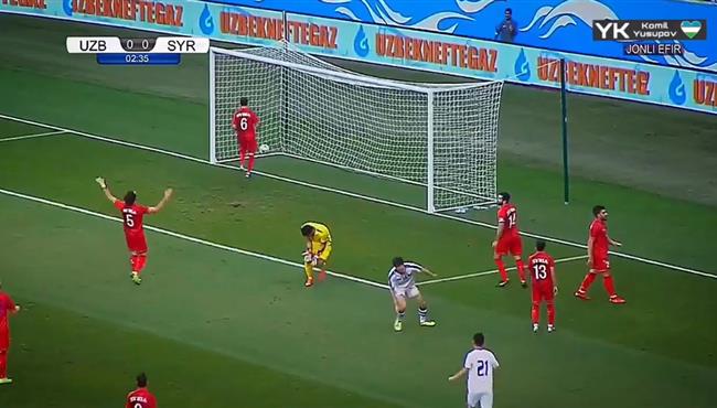 اهداف مباراة سوريا واوزبكستان 0 2 مباراة ودية