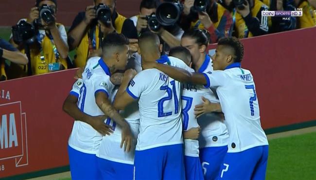 هدف البرازيل الاول في مرمى بوليفيا كوتينيو