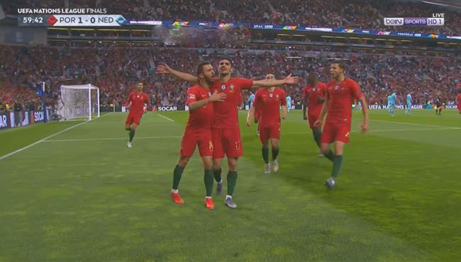 هدف فوز البرتغال علي هولندا 1 0 نهائي دوري الامم الاوروبية