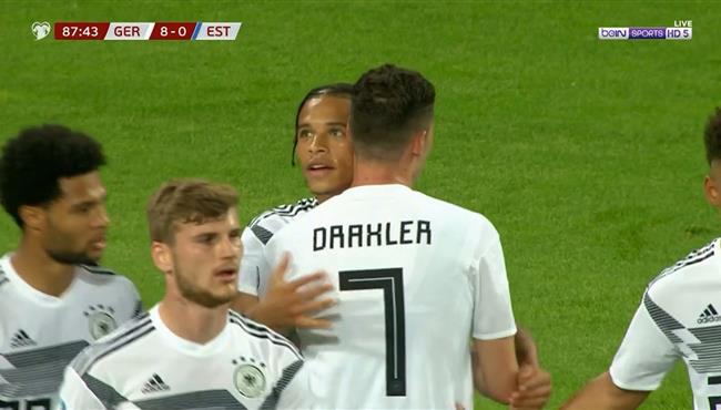 اهداف مباراة المانيا واستونيا 8 0 تصفيات امم اوروبا