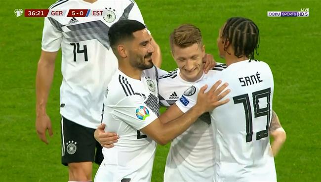 هدف رويس الرائع في مرمي استونيا بتصفيات امم اوروبا