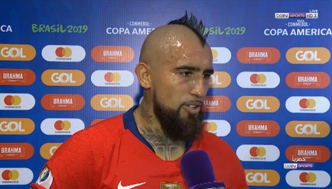 تصريحات فيدال بعد مباراة تشيلي والاكوادور