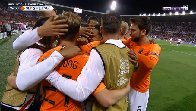 هدف هولندا الثاني في مرمي انجلترا بدوري الامم الاوروبية