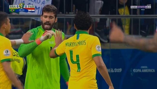 اليسون ينقذ البرازيل من هدف محقق لـ باراجواي في كوبا امريكا